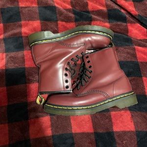 Maroon Doc Martens